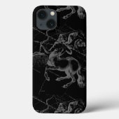 Sagittarius Constellation Classy Hevelius Engaving Case-Mate iPhone Case (Achterkant)