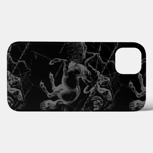 Sagittarius Constellation Classy Hevelius Engaving Case-Mate iPhone Case (Achterkant (horizontaal))