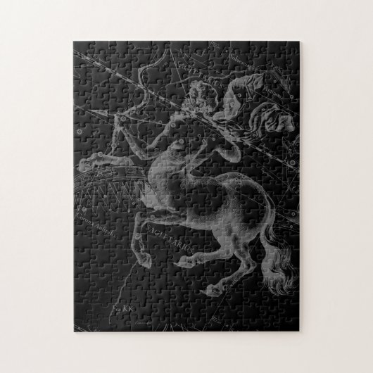 Sagittarius Constellation Classy Hevelius Engaving Legpuzzel (Verticaal)