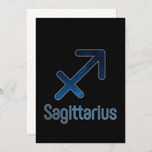 Sagittarius constellation - Galaxy Kaart (Voorkant / Achterkant)