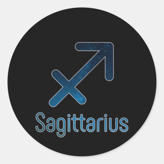 Sagittarius constellation - Galaxy Ronde Sticker (Voorkant)