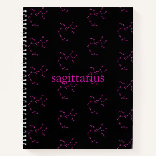 Sagittarius Constellation Hardcover Sketchbook Notitieboek (Voorkant)
