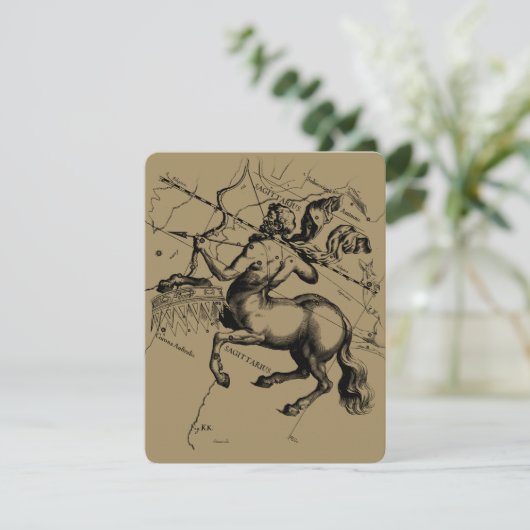 Sagittarius Constellation Hevelius 1690 Engraving (Staand voorkant)