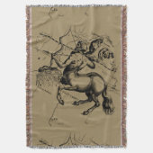 Sagittarius Constellation Hevelius 1690 Engraving Deken (Voorkant Verticaal)