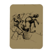 Sagittarius Constellation Hevelius 1690 Engraving Magneet (Verticaal)