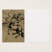 Sagittarius Constellation Hevelius 1690 Engraving Visitekaartje (Voorkant /achterkant)