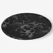 Sagittarius Constellation Hevelius 1690 on black Papieren Bordje (Gekanteld)