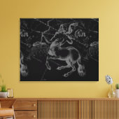 Sagittarius Constellation Hevelius circa 1690 Canvas Afdruk (Insitu (Woonkamer))