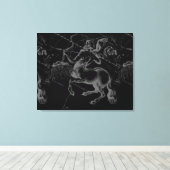 Sagittarius Constellation Hevelius circa 1690 Canvas Afdruk (Insitu (Houten vloer))