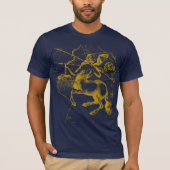 Sagittarius Constellation Hevelius circa 1690 T-shirt (Voorkant)