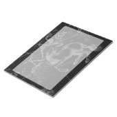 Sagittarius Constellation Hevelius Map on Black Notitieblok (Schuin)