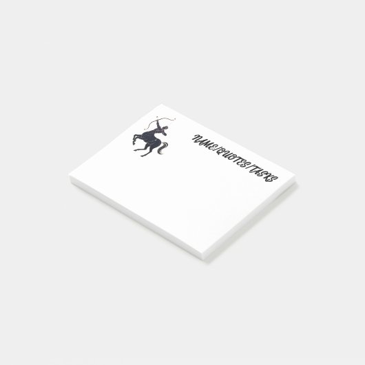 Sagittarius Constellation Line Art – Cosmic Zodiac Post-it® Notes (Schuin)