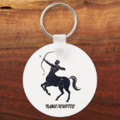 Sagittarius Constellation Line Art – Cosmic Zodiac Sleutelhanger (Achterkant)
