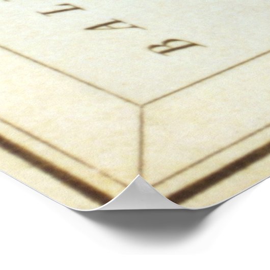  Sagittarius Constellation Map (1825) Poster (Hoek)