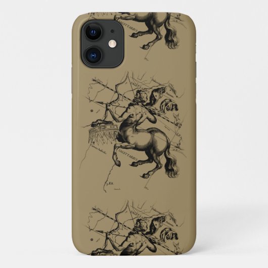 Sagittarius Constellation Map door Hevelius Case-Mate iPhone Case (Achterkant)