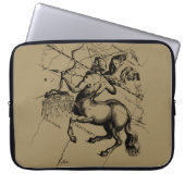 Sagittarius Constellation Map door Hevelius Laptop Sleeve (Voorkant)