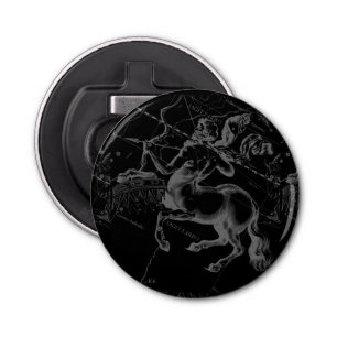 Sagittarius Constellation Map door Hevelius op Bla Button Flesopener