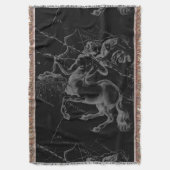 Sagittarius Constellation Map door Hevelius op Bla Deken (Voorkant Verticaal)