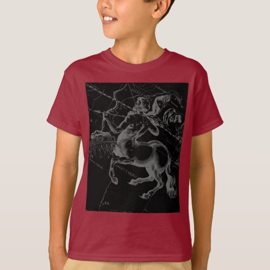 Sagittarius Constellation Map door Hevelius op Bla T-shirt (Voorkant)