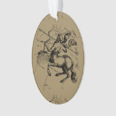 Sagittarius Constellation Map door Hevelius Ornament (voorkant)