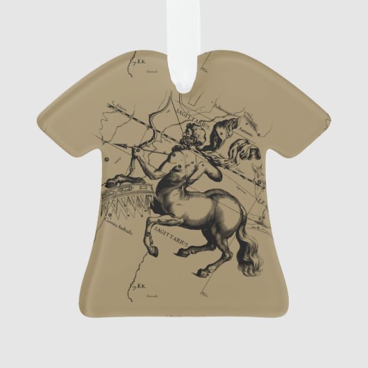 Sagittarius Constellation Map door Hevelius Ornament (achterkant)