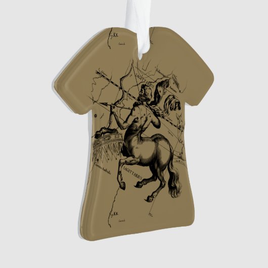 Sagittarius Constellation Map door Hevelius Ornament (voorkant)