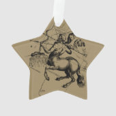 Sagittarius Constellation Map door Hevelius Ornament (achterkant)
