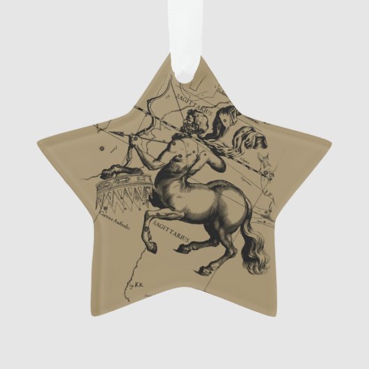 Sagittarius Constellation Map door Hevelius Ornament (voorkant)