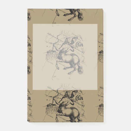 Sagittarius Constellation Map door Hevelius Post-it® Notes (Voorkant)