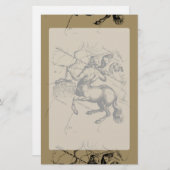 Sagittarius Constellation Map Engraving Hevelius Briefpapier (Voorkant / Achterkant)