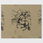 Sagittarius Constellation Map Engraving Hevelius Cadeaupapier (Vlak)
