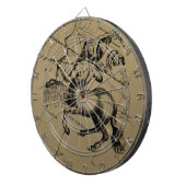 Sagittarius Constellation Map Engraving Hevelius Dartbord (Voorkant Rechts)