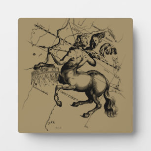 Sagittarius Constellation Map Engraving Hevelius Fotoplaat