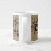 Sagittarius Constellation Map Engraving Hevelius Grote Koffiekop (Achterkant)