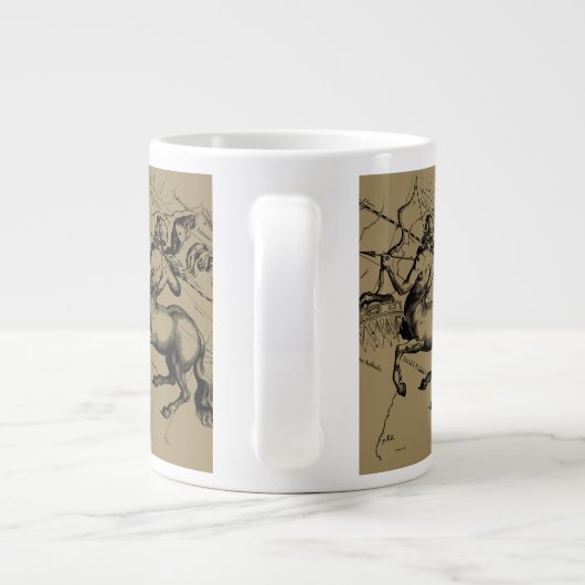 Sagittarius Constellation Map Hevelius 1690 Grote Koffiekop (Achterkant)