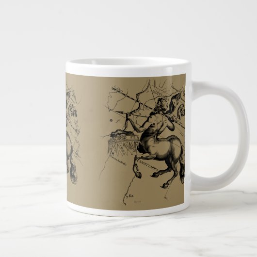 Sagittarius Constellation Map Hevelius 1690 Grote Koffiekop (Rechts)