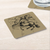 Sagittarius Constellation Map Hevelius 1690 Kartonnen Onderzetters (Schuin)