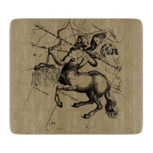 Sagittarius Constellation Map Hevelius 1690 Snijplank