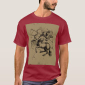 Sagittarius Constellation Map Hevelius 1690 T-shirt (Voorkant)