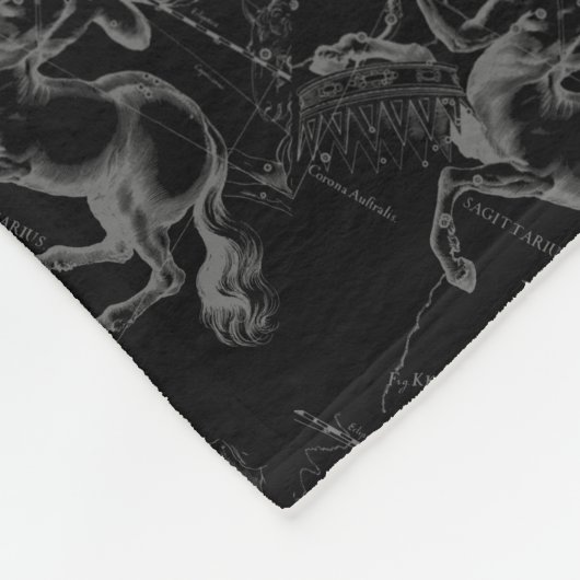  Sagittarius Constellation Map Hevelius Fleece Deken (Hoek)
