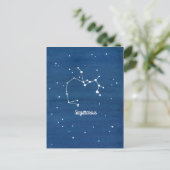 Sagittarius Constellation Night Sky Indigo Briefkaart (Staand voorkant)