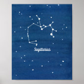 Sagittarius Constellation Night Sky Poster (Voorkant)