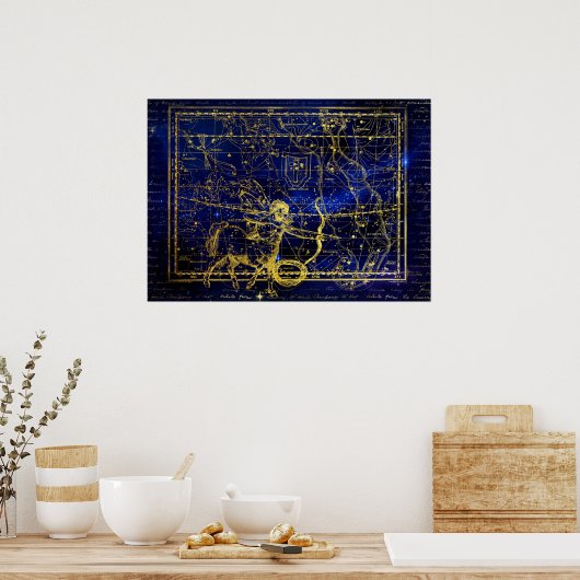sagittarius constellation poster (Keuken)