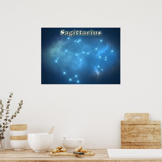 Sagittarius constellation poster (Keuken)