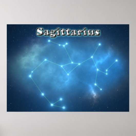 Sagittarius constellation poster (Voorkant)