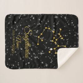 Sagittarius Constellation Sherpa Deken