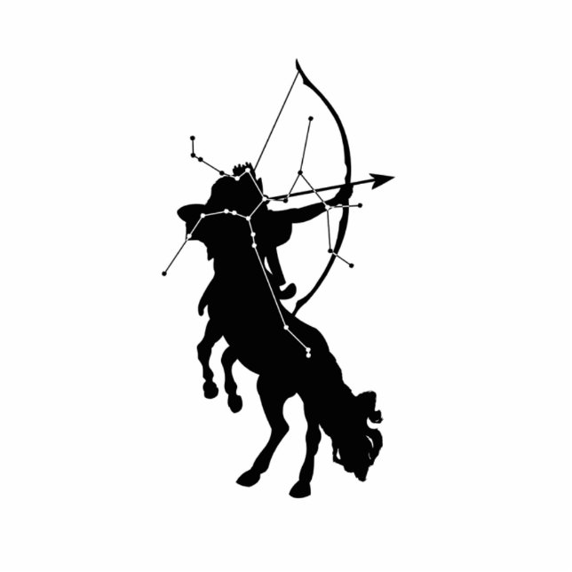 Sagittarius Constellation/Zodiac Photo Sculpture Staand Fotobeeldje (Voorkant)