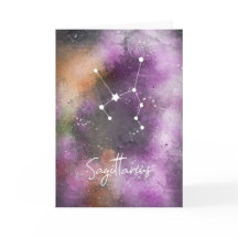 Sagittarius Constellation Zodiac Purple Galaxy