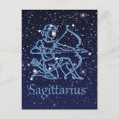 Sagittarius Constellation & Zodiac Sign with Stars Briefkaart (Voorkant)