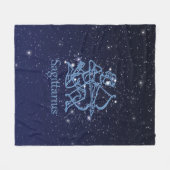 Sagittarius Constellation & Zodiac Sign with Stars Fleece Deken (Voorkant (Horizontaal))